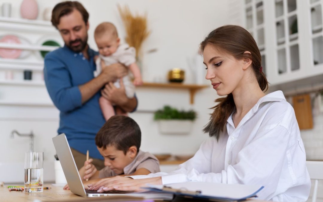 Familia con permisos retribuidos